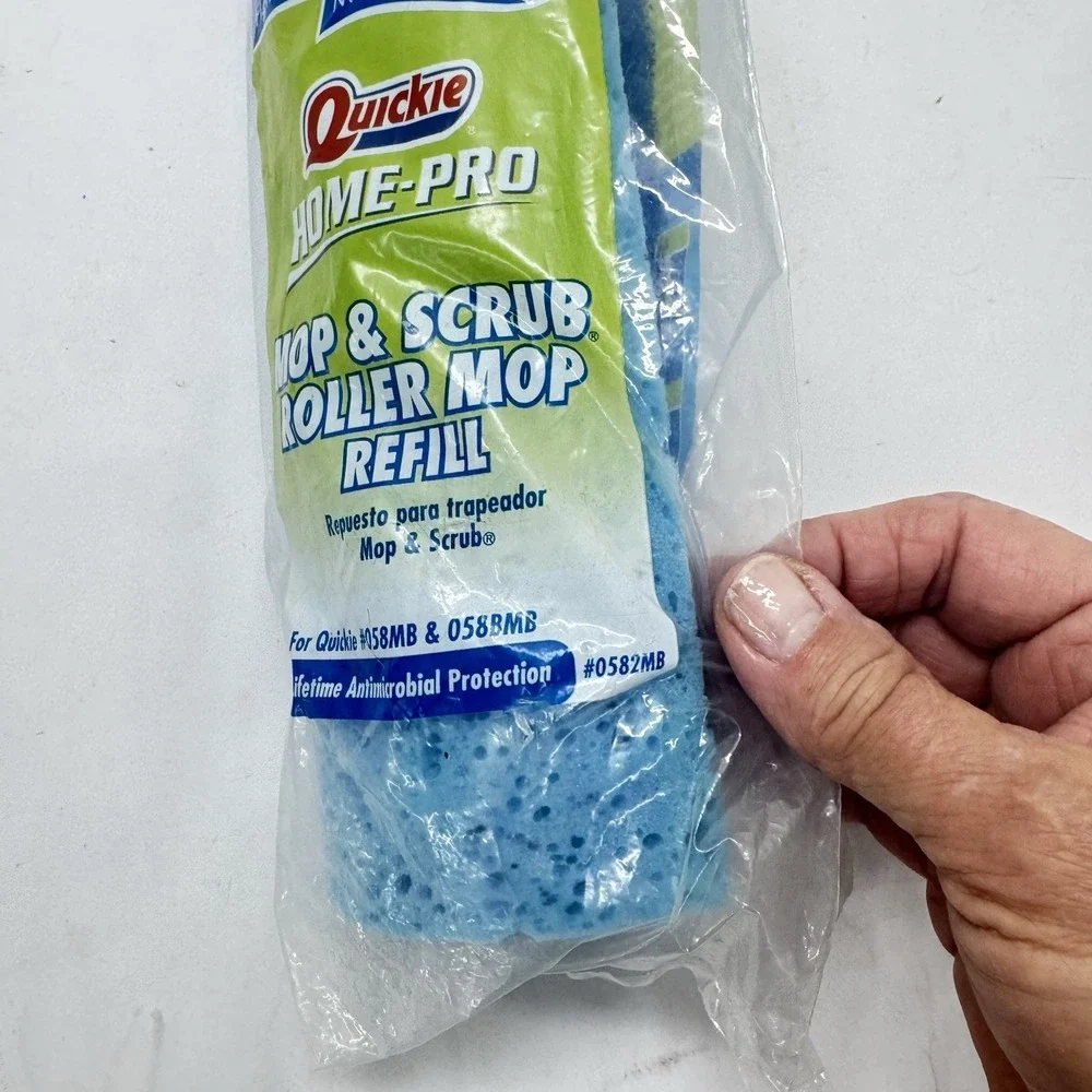 Quickie Homepro Roller Mop Refill Type M Fits Mop #058MB 058BMB Clean Smart NEW